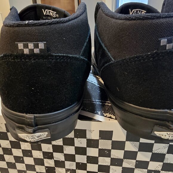 VANS Skate Half Cab Shoes Sneakers Skateboarding VN0A5FCDBKA Black/Black mens 12 - Picture 6 of 10